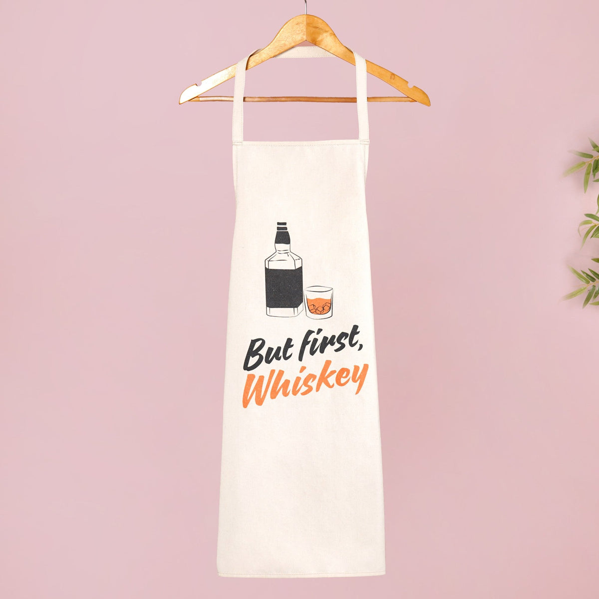 But First Whiskey And Wine Couple Apron Set Of 2