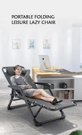 PORTABLE FOLDING LEISURE LAZY CHAIR - salesmania